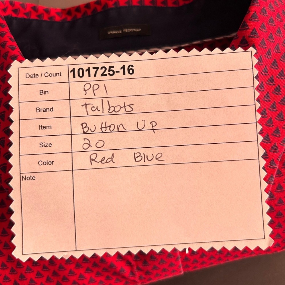 Talbots Button Up Top Red 20 - image 12